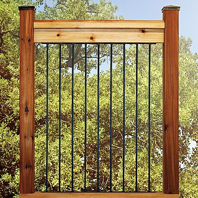 NUVO Iron wooden railing Horizontal & Stair Rail Panels NUVO Iron wooden railing Horizontal & Stair Rail Panels