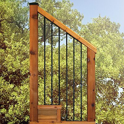 NUVO Iron wooden railing Horizontal & Stair Rail Panels NUVO Iron wooden railing Horizontal & Stair Rail Panels