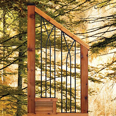 NUVO Iron wooden railing Horizontal & Stair Rail Panels NUVO Iron wooden railing Horizontal & Stair Rail Panels