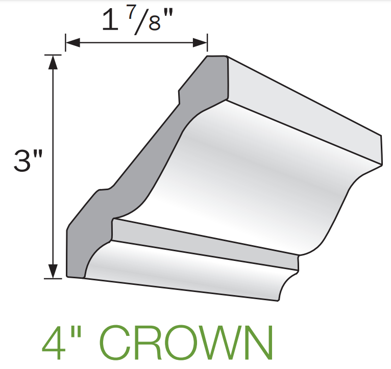 Versatex Specialty Crown Mouldings - 16'
