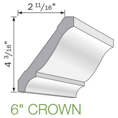 Versatex Specialty Crown Mouldings - 16'