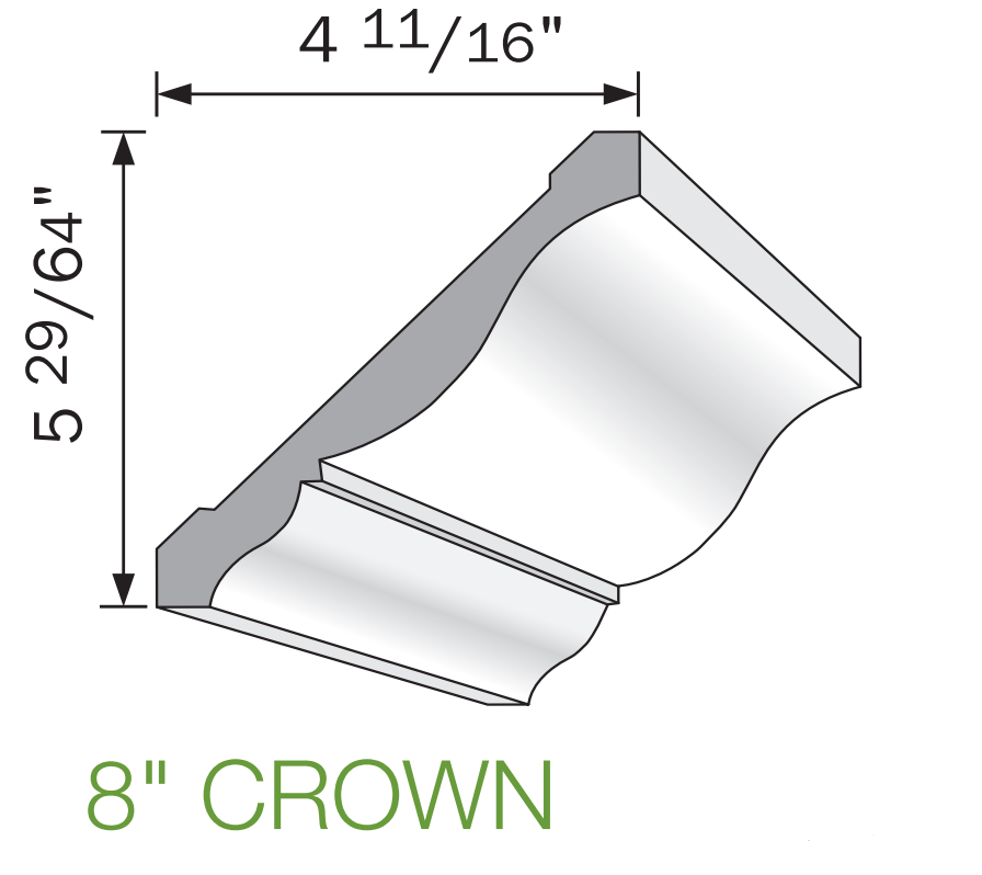 Versatex Specialty Crown Mouldings - 16'