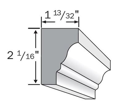 Versatex Rams Crown Moulding