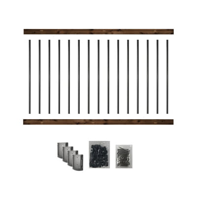 NUVO Iron Wood Pre-Drilled Railing Kit