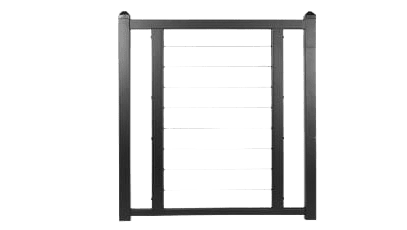 Fortress FE26 Horizontal Cable Rail Gate-Black Sand/40"