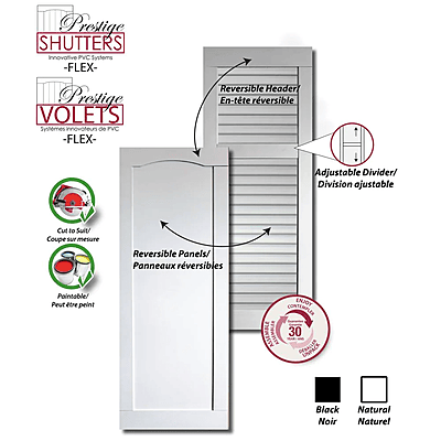 Prestige - 16" Reversible Flex Shutters (pairs) Prestige - 16" Reversible Flex Shutters (pairs)