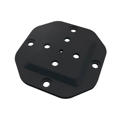 NUVO Black 4″x4″ Heavy Duty Wood Post Connector Plate NUVO Black 4″x4″ Heavy Duty Wood Post Connector Plate