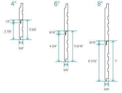 Maibec regular wood siding V-joint profile