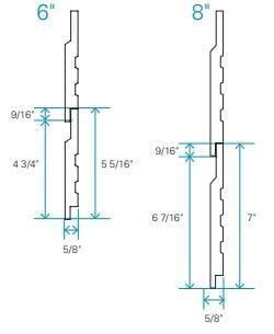 Maibec regular wood siding Channel profile