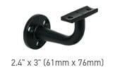 Fortress Round ADA round Handrail Bracket Fortress Round ADA round Handrail Bracket