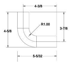 Fortress Round ADA Handrail Return 90 Degree