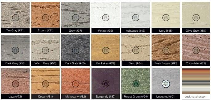 Starborn Cap-Tor Color matching Screws Starborn Cap-Tor Color matching Screws
